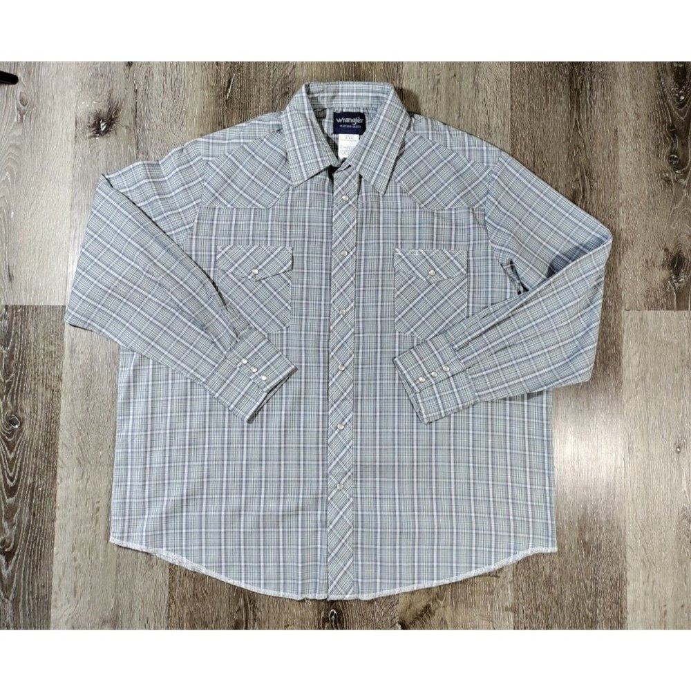Wrangler Mens Western Shirt Size Big 1X